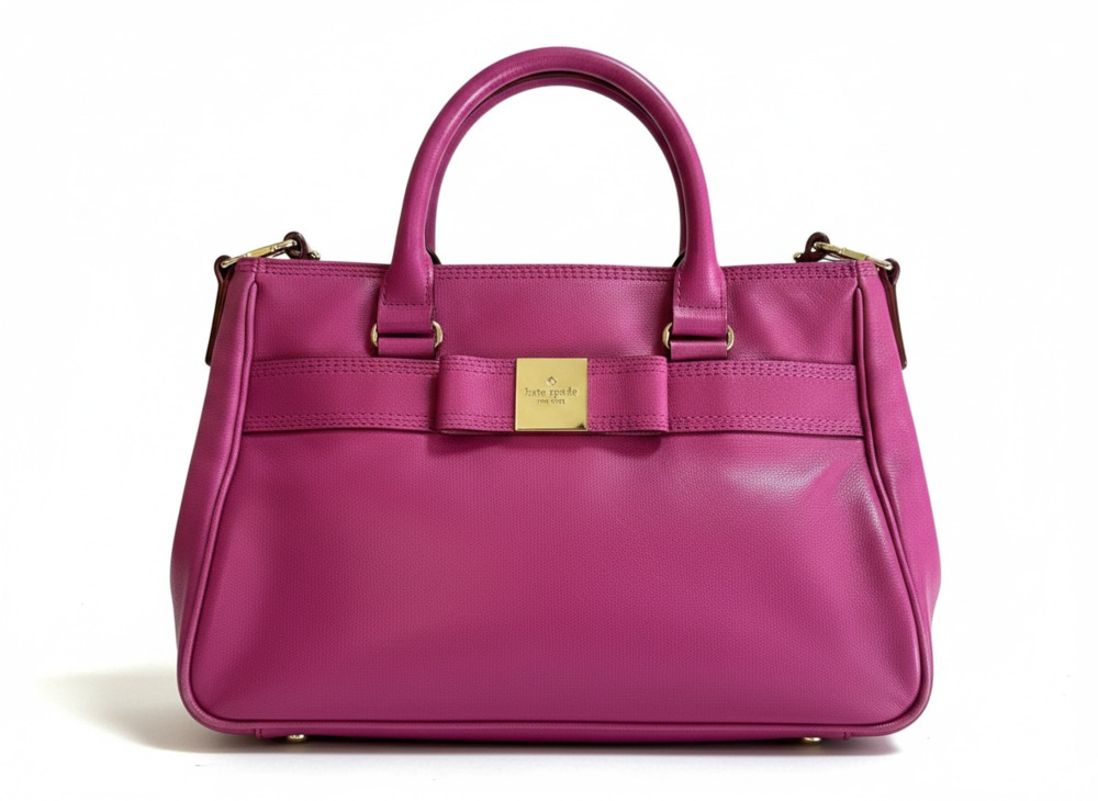 Kate Spade New York Primrose Hill Goldie Satchel in Fuchsia Pink - Picture 1 of 11